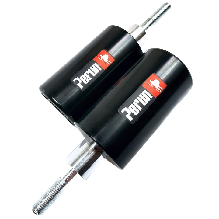 Set 2 suporturi protectie moto, Perun, Compatibil cu Honda 1000F, Negru/Gri