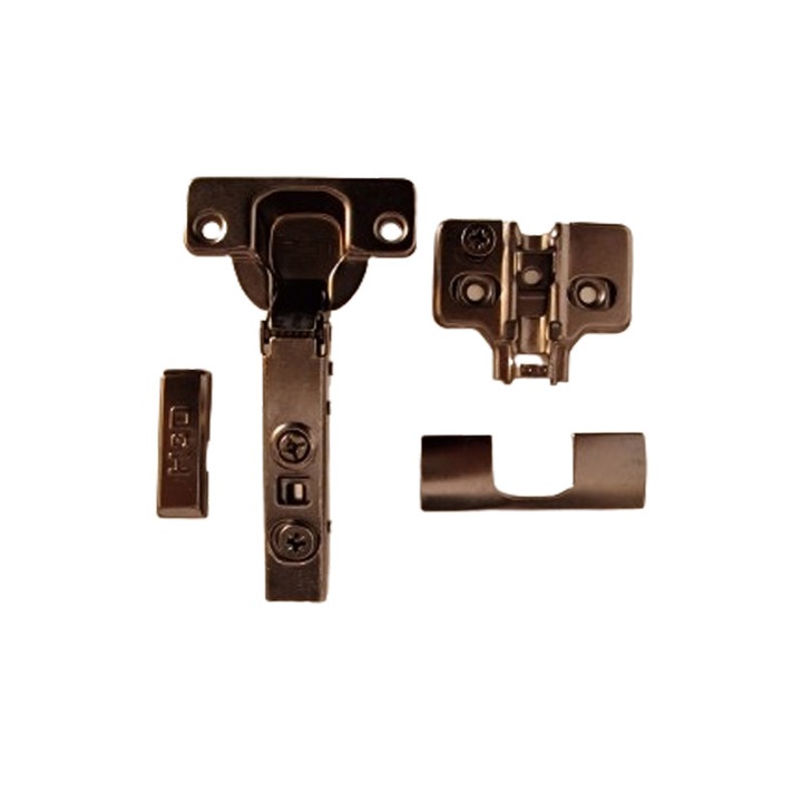 Balama hdd Universala nichelat neagru cu clips aplicata, reglaj 3D si amortizor 110° - Perfecta Pentru Mobila Durabila si Usor de Reglat