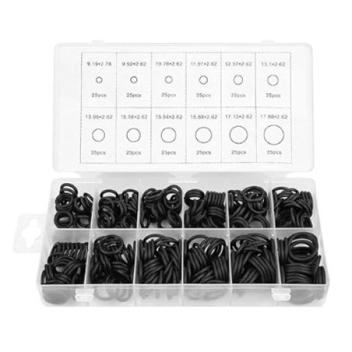 Set oringuri 300 bucati, negre eMAG.ro