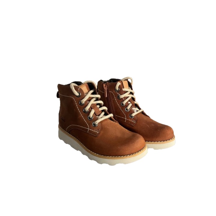 Детски боти, Clarks, Кафяв, Размер 27
