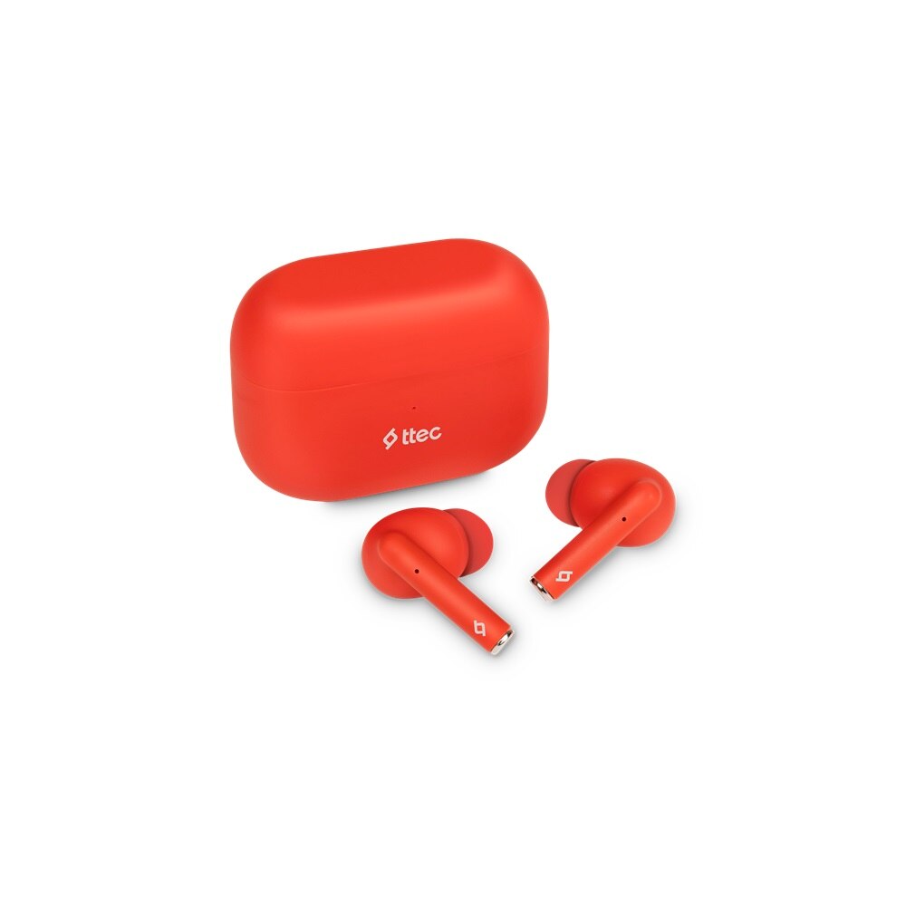 TTEC AirBeat Lite 2 In-Ear Earbuds, Noise Cancellation, Up to 26 Hours - White