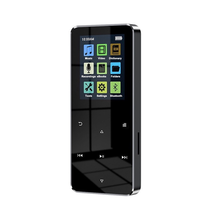 MP3 lejátszó, JESWO, Bluetooth 5.0, 32 GB, fekete