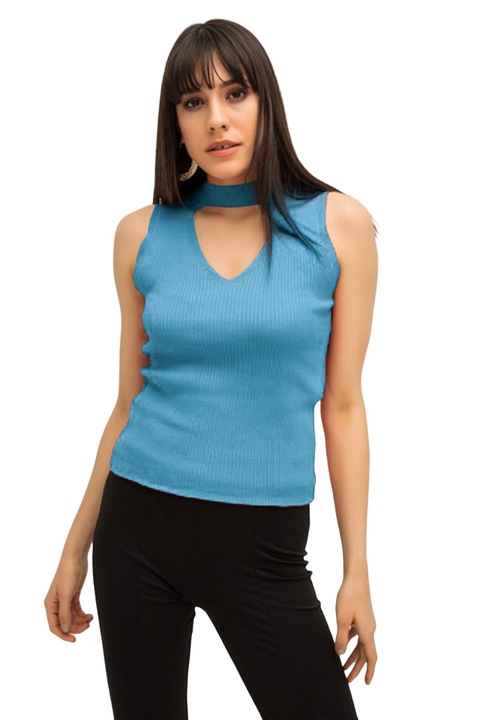 Дамски потник, WildFashion, полиестер, Светлосин, S