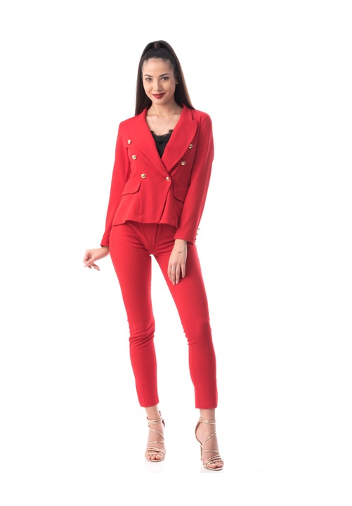 Compleu dama, WildFashion, Poliester, 1052, Rosu