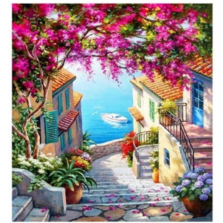 Set pictura cu numere Norimpex, 40x50cm, cu rama