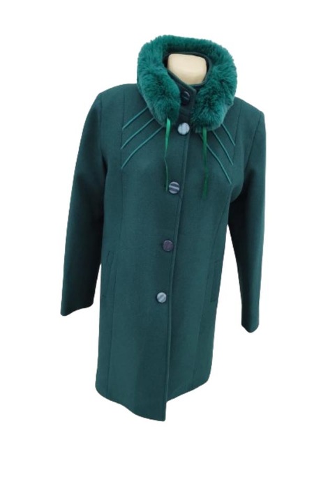 Palton dama, Mosaperi, 3/4, Verde, 50 EU