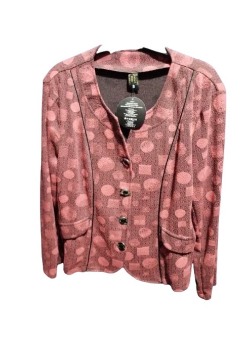 Sacou dama, Velur, clasic, Rosu, 46 EU