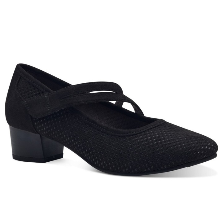 Jana Jana Soft Line női tépőzáras félcipő 24363-42-001 fekete 07205