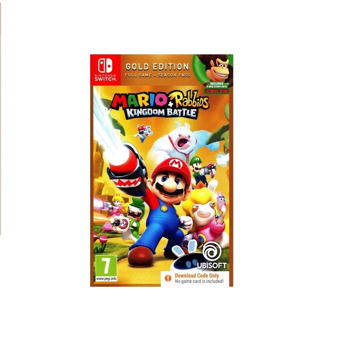 Mario + Rabbids Kingdom Battle Gold Edition Code In Box Nintendo Switch Játékszoftver