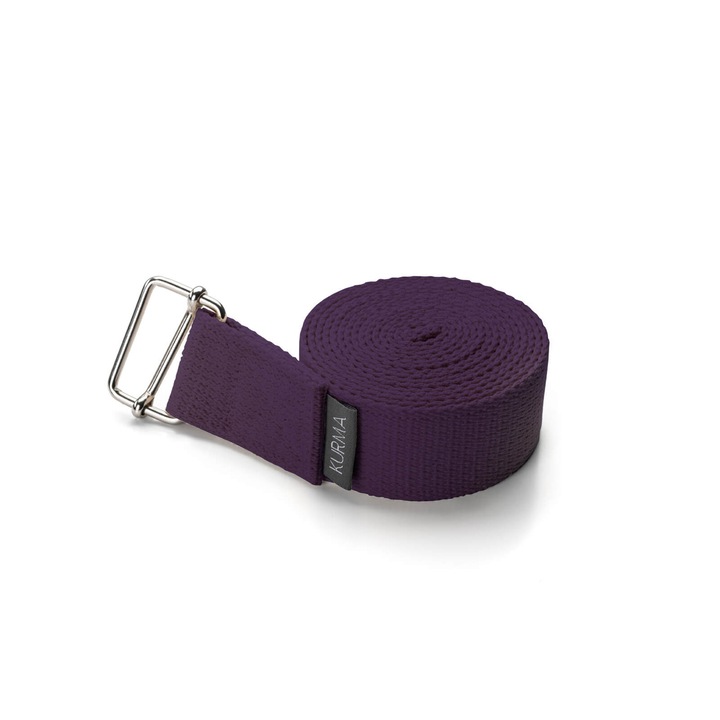 Jóga pánt, Kurma, 230 cm, Lila