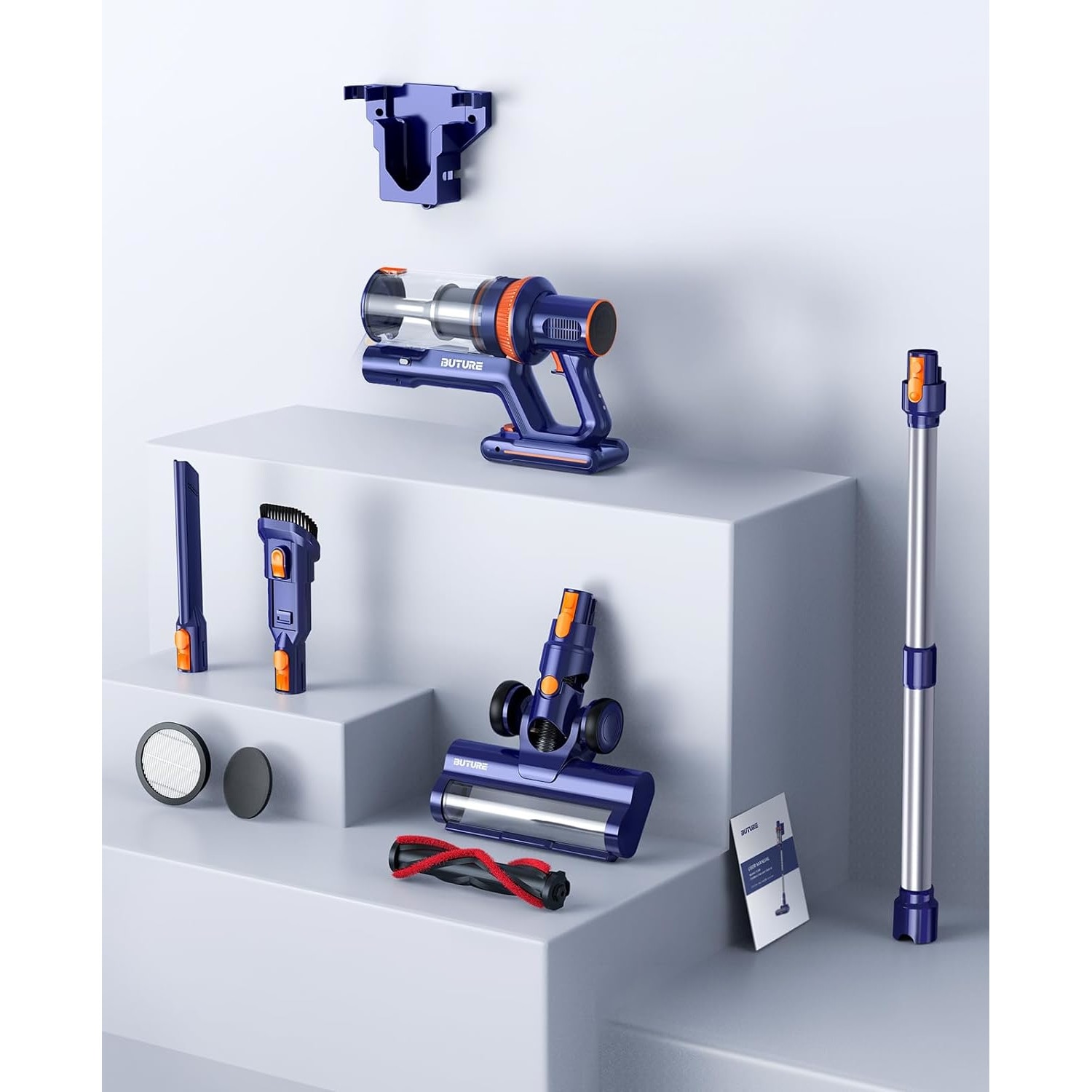 Aspirator fara fir VC40, buTure, 400W, 33000 kPA forta aspirare, 1.5L