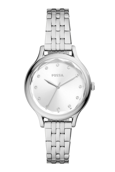 Fossil, Часовник с кристали, Сребрист