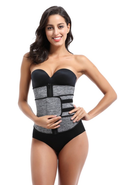 Corset dama WildFashion Neopren Gri/Negru, Negru/Gri