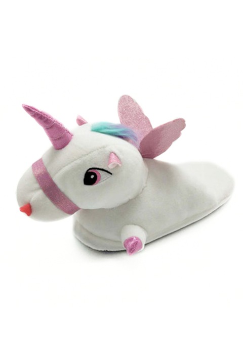 Papuci de casa dama, WildFashion, 171078, Poliester, Alb, 36 EU