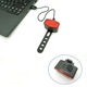 LED фар за велосипед и заден фар, eMazing, USB зареждане, водоустойчив, 4 светлинни режима, пластмасов, бял/червен, 10X6X4 см