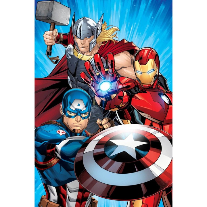 Patura, Avengers, 100x150cm, Microflanel, Multicolor
