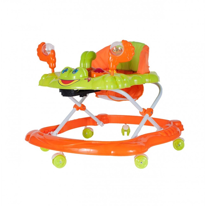 Premergator cu sunete si lumini Crab Orange/Green