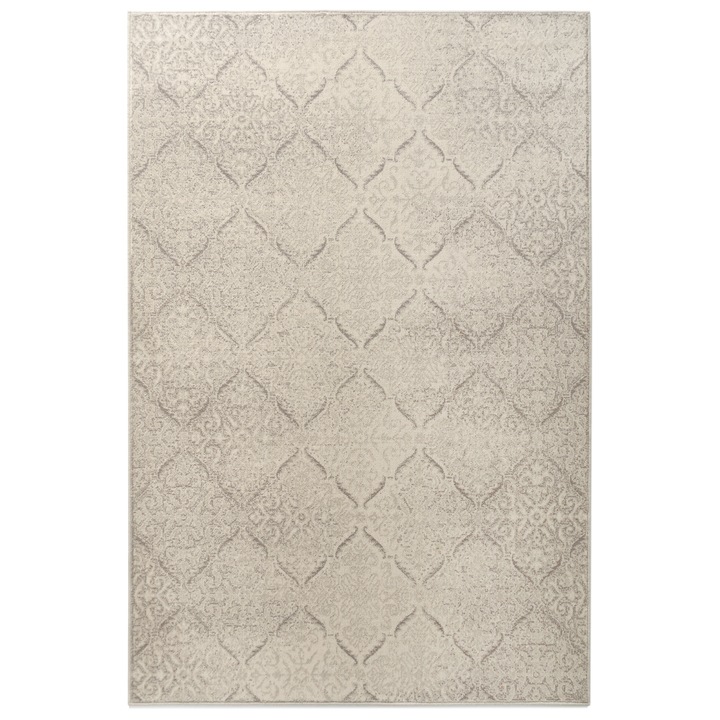 Prima gyapjú szőnyeg 7291-1-52042, 60 x 110 cm, bézs, modern