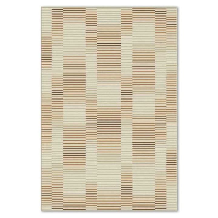 Prima gyapjú szőnyeg 7903-1-52822, 60 x 110 cm, bézs, barna, modern