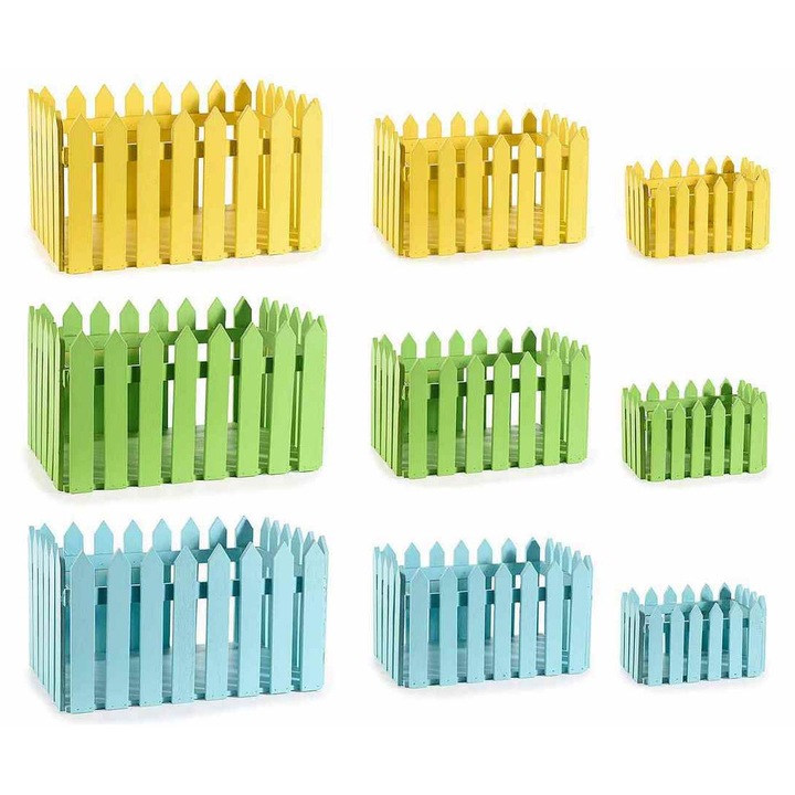 Set 9 cosulete Paste lemn 25x16.5x14 cm, 18x12x10.5 cm, 12x8x7 cm