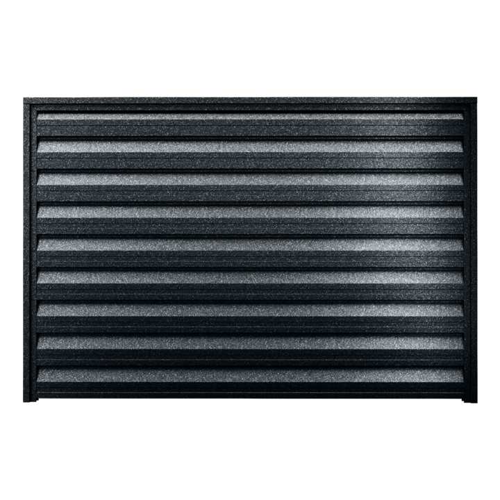 Panou de gard orizontal tip jaluzea x135, cu prindere invizibila, Caretta, Briliant Duo, grosime 0, 6 mm, RAL 7016 (Gri Antracit), 580 x 1000 mm (HxL)