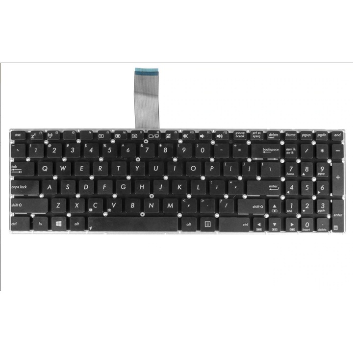 ASUS A56 K56 X550 X550L K550V F550V K550JK X552W K550L laptop billentyűzet, világítás nélküli, nemzetközi billentyűzet, fekete