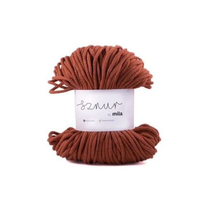 Textil cérna, Sznur, 5 mm, P37, réz