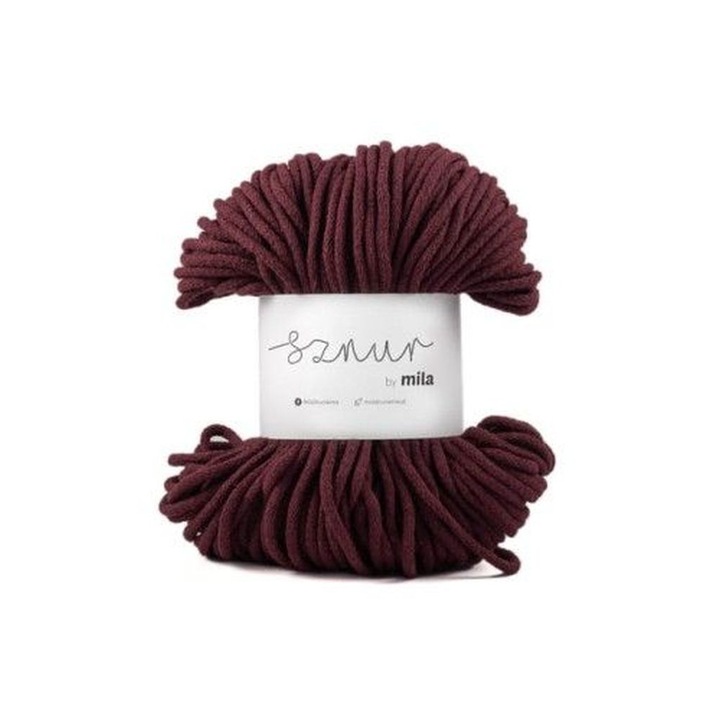 Textil cérna, Sznur, 5 mm, P21, bordó