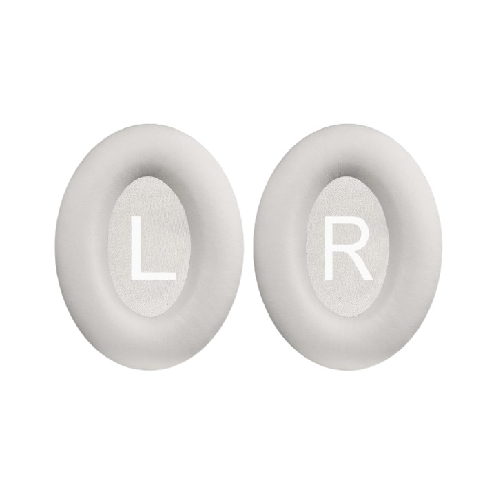 Комплект от 2 броя MTP гъби за слушалки Bose QuietComfort 45, QC45 - Protein Leather, White