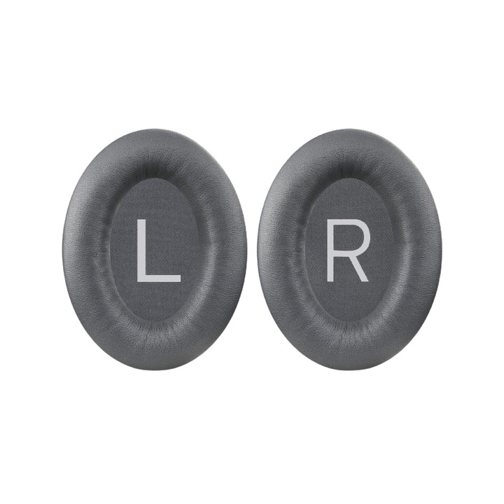 Комплект от 2 броя MTP гъби за слушалки Bose QuietComfort 45, QC45 - Protein Leather, Grey