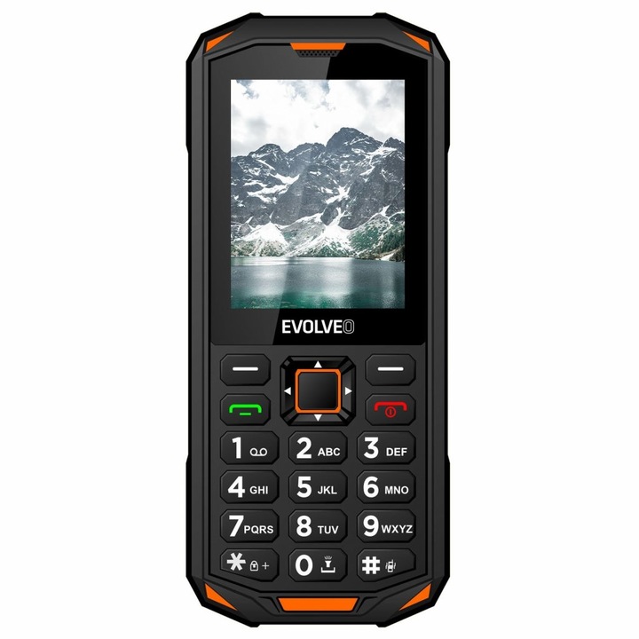 EVOLVEO Strongphone X5 mobiltelefon, fekete / narancs