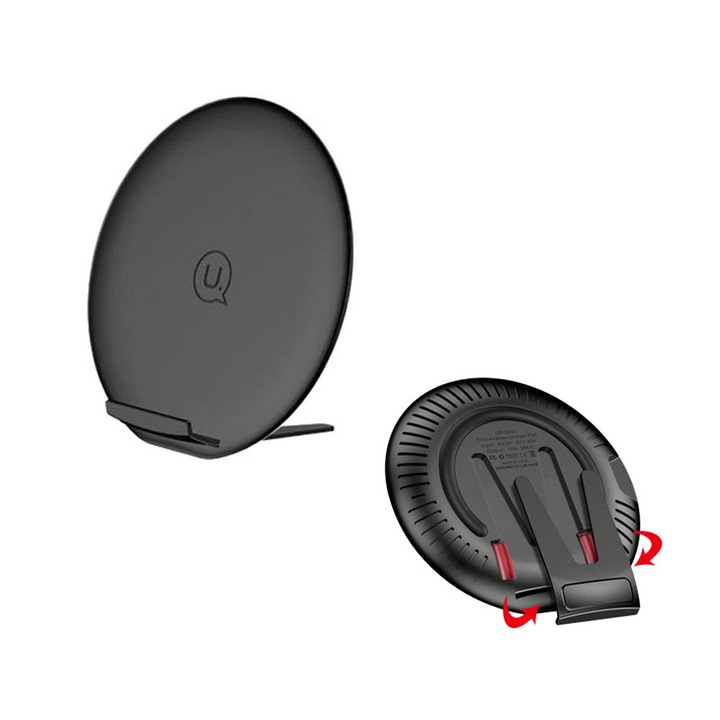Зарядно устройство Wireless, USAMS US-CD33 V-Series, черно