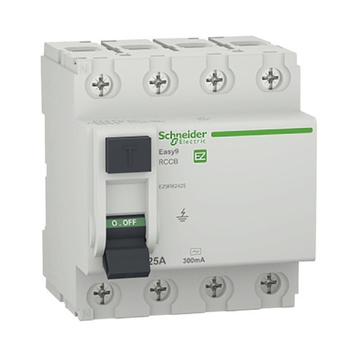 Intreruptor Simplu Cu Protectie Diferentiala Schneider Easy9 4p 25a 300ma