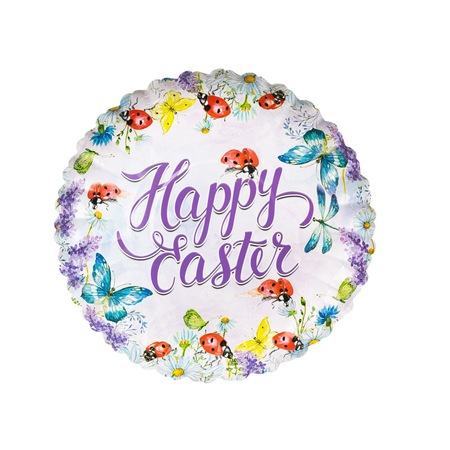 Set 6 farfurii de Paste, Plastic, Buburuze, 22cm, Multicolor