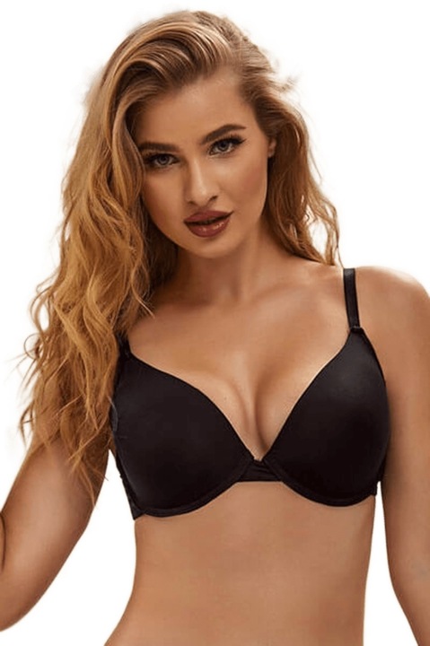 Sutien de dama, Ohyeah lady, B4040-1, fara cusaturi, negru, Negru