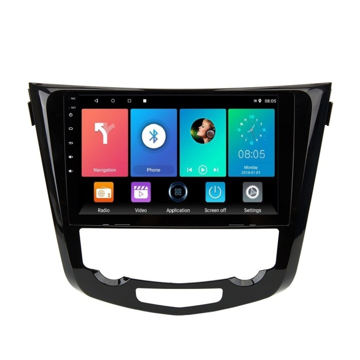 Мултимедия с навигация ZT, за NISSAN QASHQAI / X-TRAIL / ROGUE 2014 - 2019 С КЛИМАТРОНИК 8+6+64, 9148