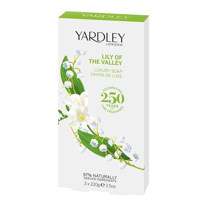 Луксозни сапуни Yardley London, Момина сълза,3х100