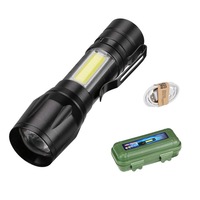 Mini lanterna multifunctionala cu lumina puternica, reincarcabila prin USB, de lunga durata, potrivita pentru aventuri in aer liber, uz casnic si camping, usoara, mica si usor de transportat