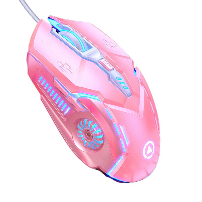 Mouse gaming, USB, Roz - eMAG.ro