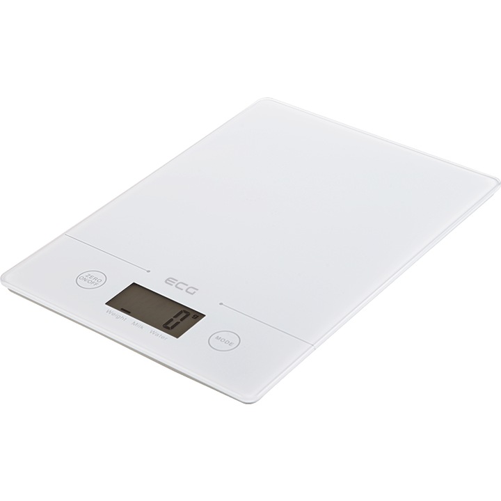 ECG KV 117 White Digitális konyhai mérleg, fehér szín