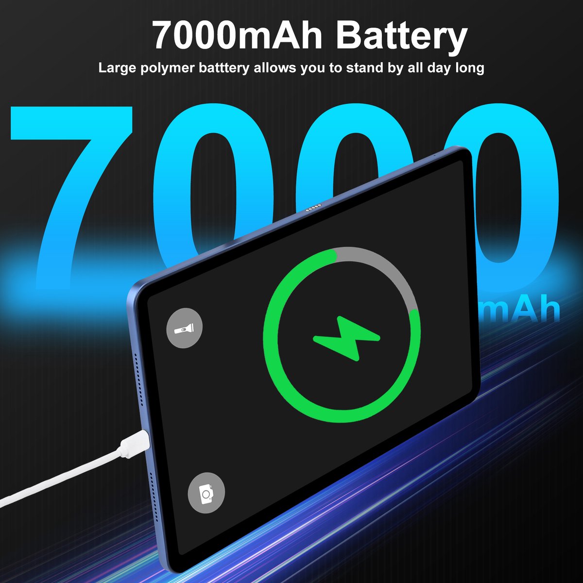 Lipa Taurus II Tableta Android, Rezolutie 2K, 13MP camera, 4G SIM, Negru