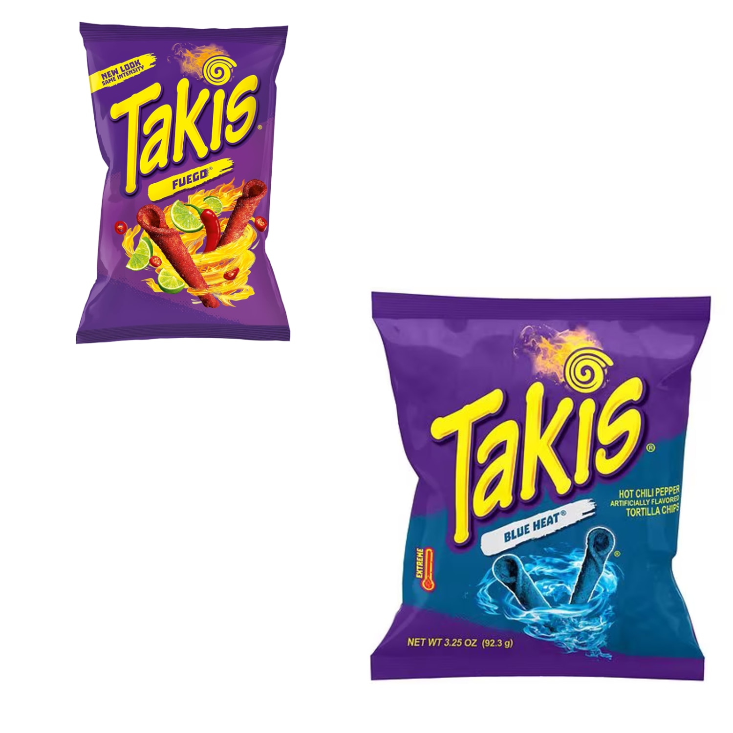 Takis Blue Heat Tortilla Chips 92.3g + Takis Fuego 56g - eMAG.bg