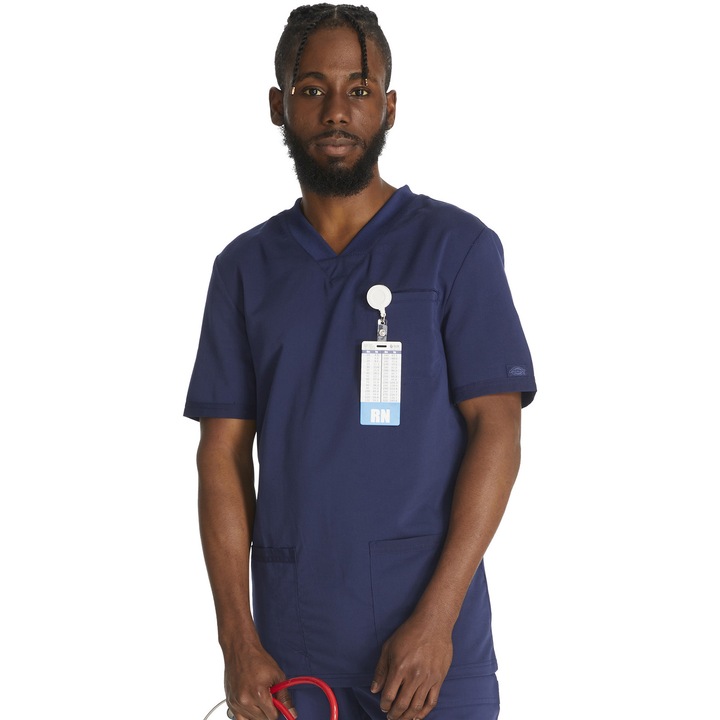 Halat Medical V-Neck Top Navy, Marimea XS