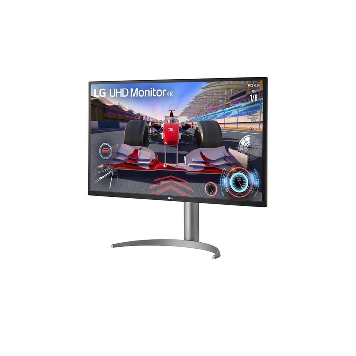 Монитор LG 32UQ750P-W, 31.5" UtraFine AG, VA, DCI-P3 90%, 4ms, 400 cd/m2, 2500:1, 3840x2160, 144Hz, HDR 10, USB Type-C, HDMI, DisplayPort, FreeSync Premium, VRR, Dynamic Action Sync, Speaker, Headphone out, Tilt, Height Adjustable, Clockwise 32UQ750P-W