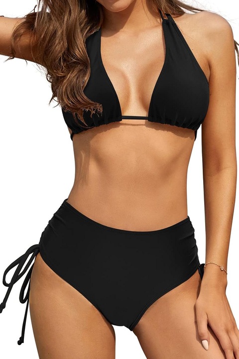 Costum de baie dama, SHEKINI, Poliester, Negru, M