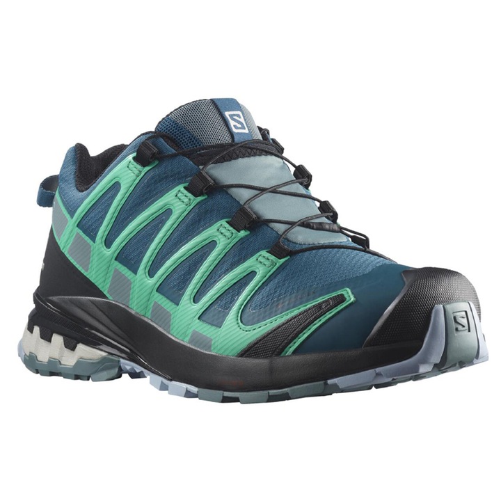 Pantofi de trekking dama, Salomon, XA PRO 3D v8 GTX, Textil/Cauciuc, Albastru marin, 36EU
