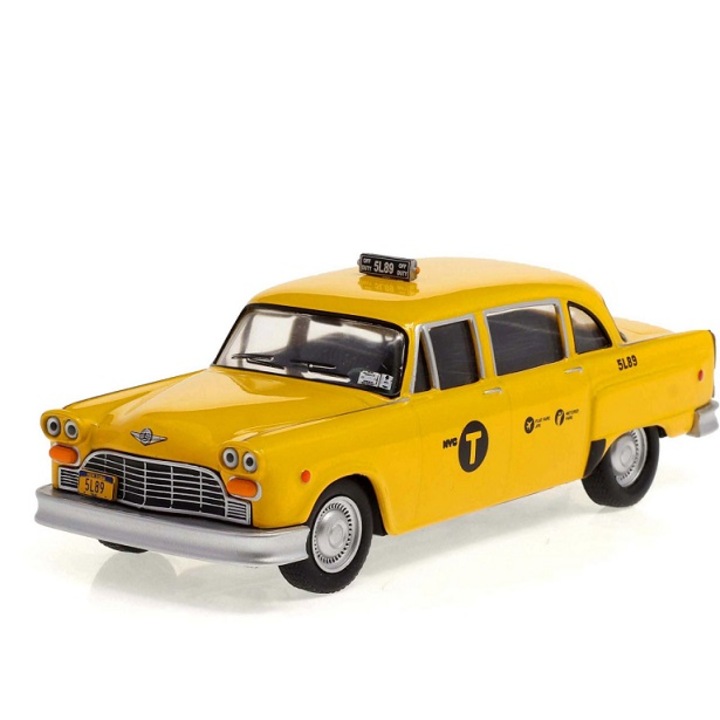 Macheta Checker Taxi 1974 "John Wick" cu vitrina plexiglass - 1/43 Greenlight