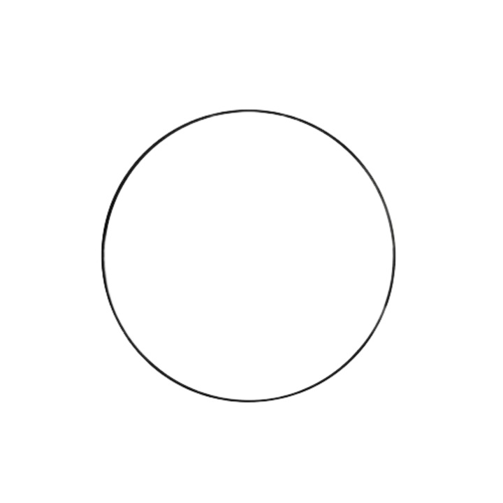 Oglinda Baie Cu Led Cordia Round Line Ø60 Cm Rama Neagra