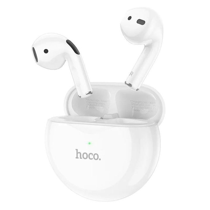 Hoco EW24 vezeték nélküli fülhallgató, Bluetooth 5.3, 200 mAh kapacitás, fehér