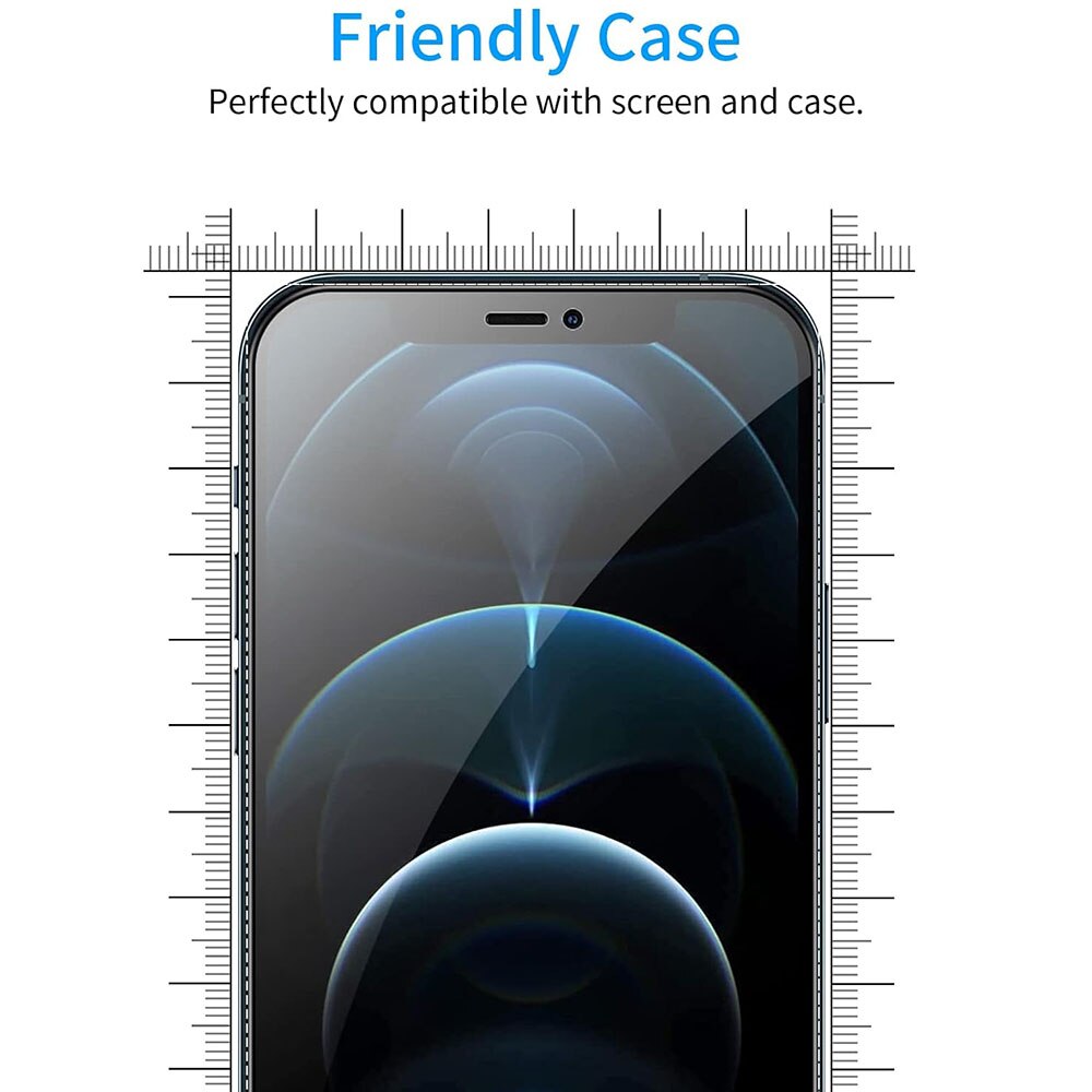 Folie Sticla Securizata SONORH®, compatibila Apple iPhone 12 Pro Max, Transparenta, Duritate 9H, Profesionala Ultra Clara, Auto Aplicare